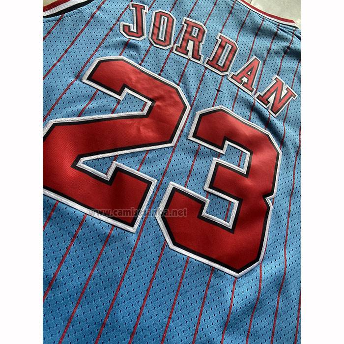 Camiseta Chicago Bulls Michael Jordan NO 23 Mitchell & Ness 1997-98 Azul3